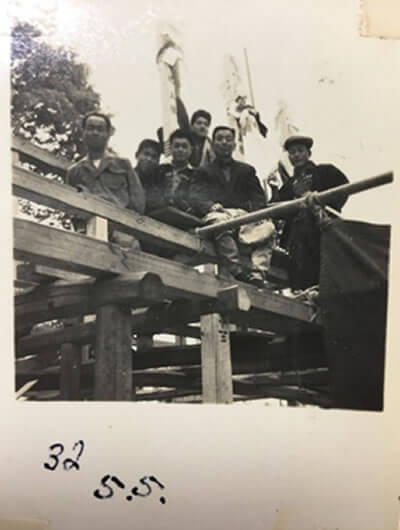 八雲神社の上棟の写真