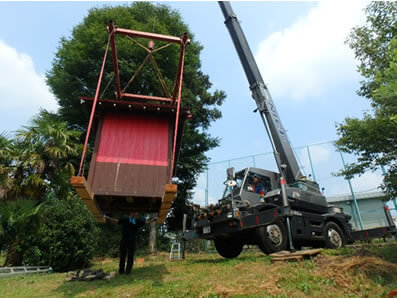 クレーン車作業