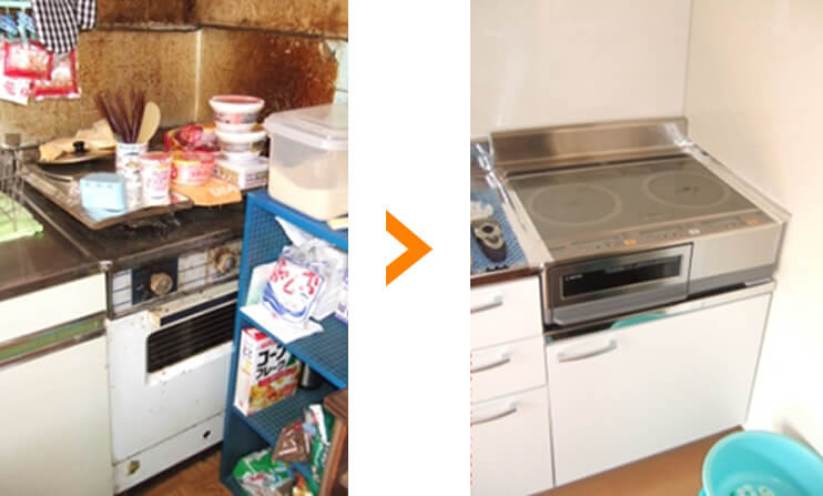 電気調理器交換工事