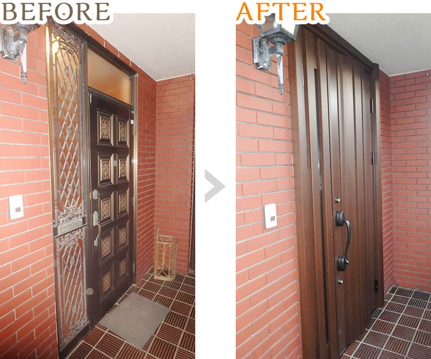 玄関ドアのリフォーム