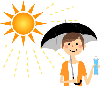 熱中症対策のイラスト