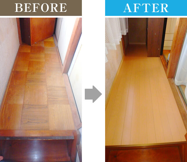 フロア張り替え