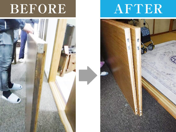 引き戸をの戸車を交換