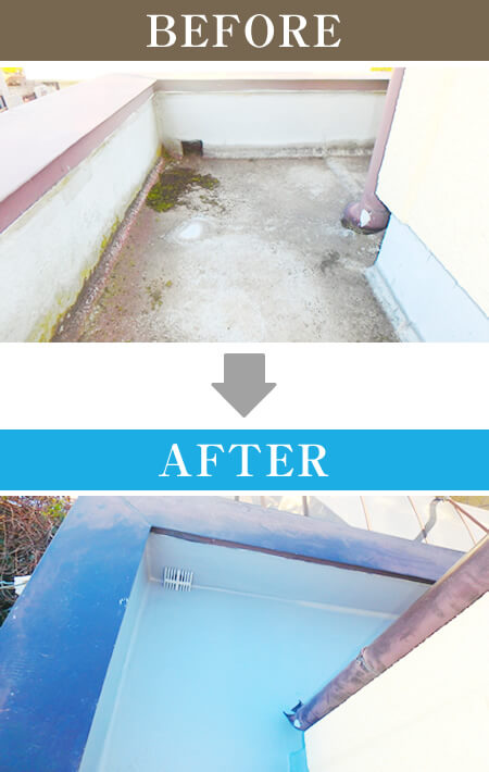 ベランダの塗装